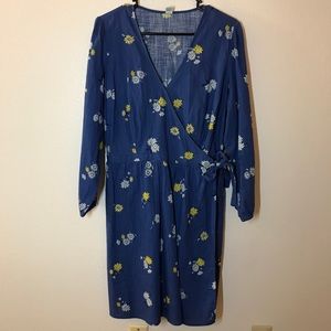 Old Navy Blue Wrap Dress